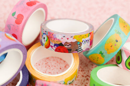 Kawaii Washi Tape - Enhörning, Yoda & Sushi för Bullet Journal & DIY