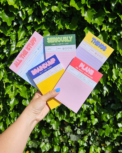 Anteckningsblock A5 - "Alla saker jag försöker att inte glömma" - Perfekt present