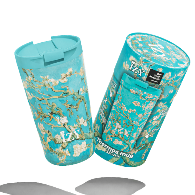 IZY termosmugg med motiv Almond Blossom – isolerad kaffemugg