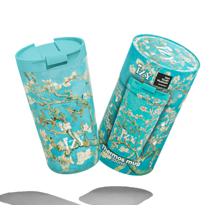 IZY termosmugg med motiv Almond Blossom – isolerad kaffemugg