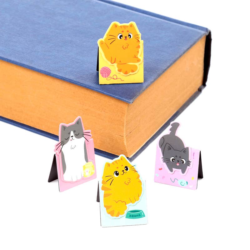 Katter Magnetiskt Bokmärkesset