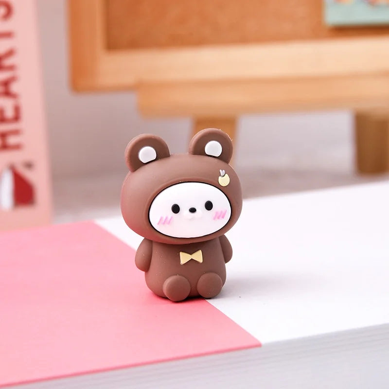 Söt Björn Pennvässare - Kawaii Skrivbordsdekoration för Skola & Kontor