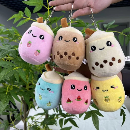 Söt Boba Nyckelring - Kawaii Plysch 10 cm