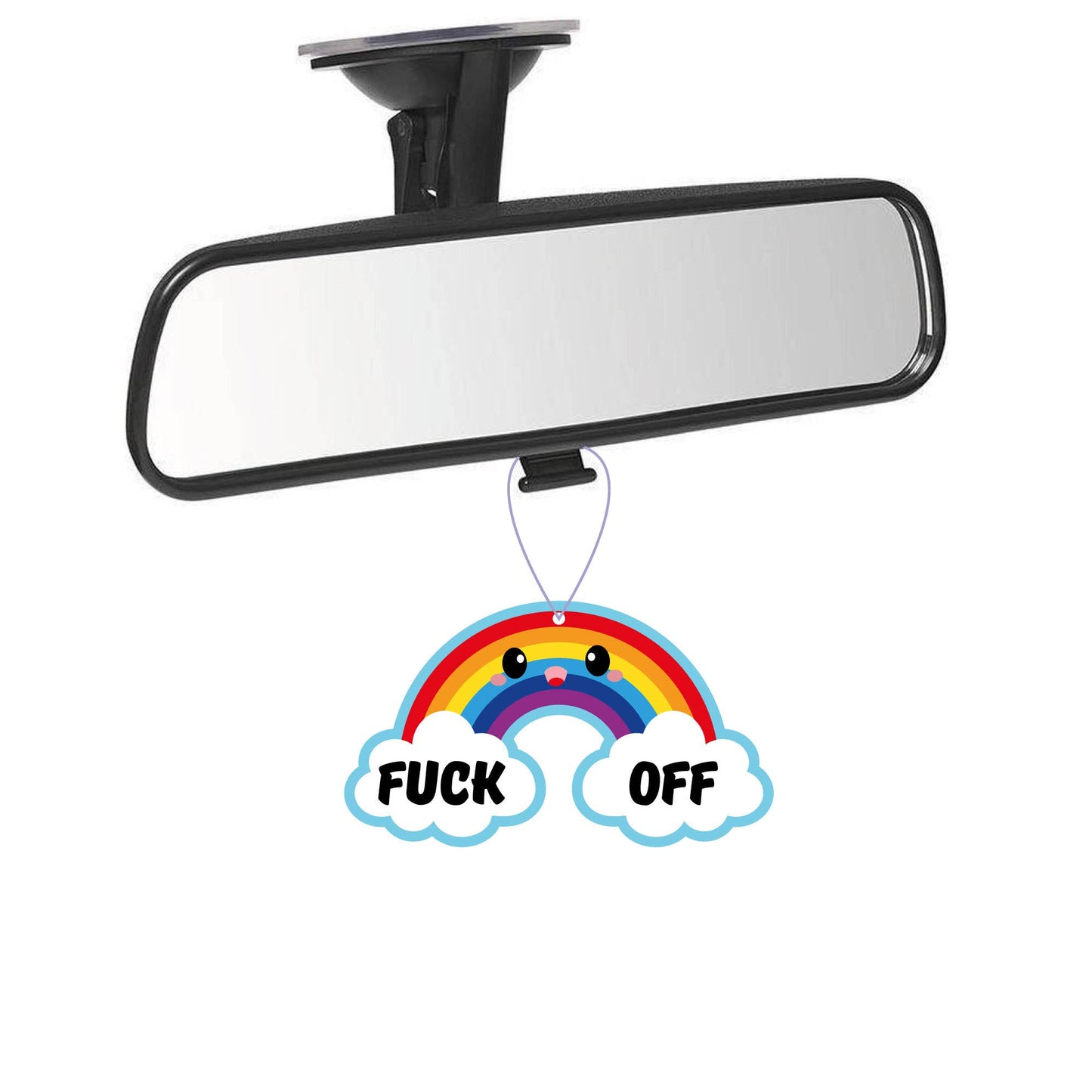 Regnbågsfärgad Luftfräschare Passionsfruktsdoft - Dofthänge 69x120mm