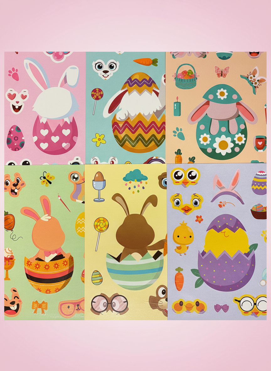 Påsk stickers - Pink Panda Style product photo