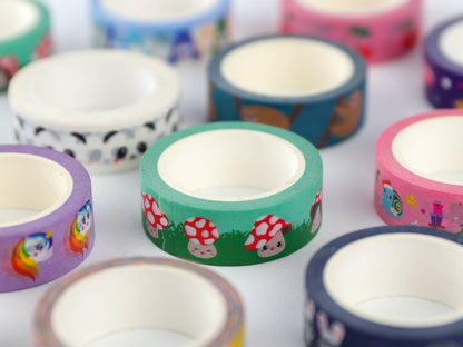 Studio Inktvis Washi Tape Flugsvamp 15mm x 10m – Kawaii Bullet Journal Tejp