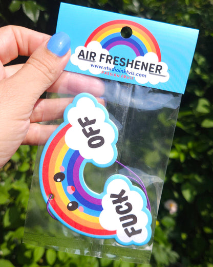 Regnbågsfärgad Luftfräschare Passionsfruktsdoft - Dofthänge 69x120mm