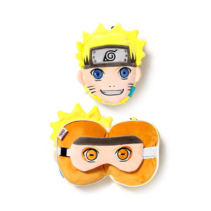 Naruto plysch resekudde med ögonmask – mjuk och bekväm anime-stil