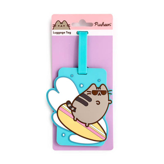 Pusheen the Cat sommar-surfare PVC bagageetikett