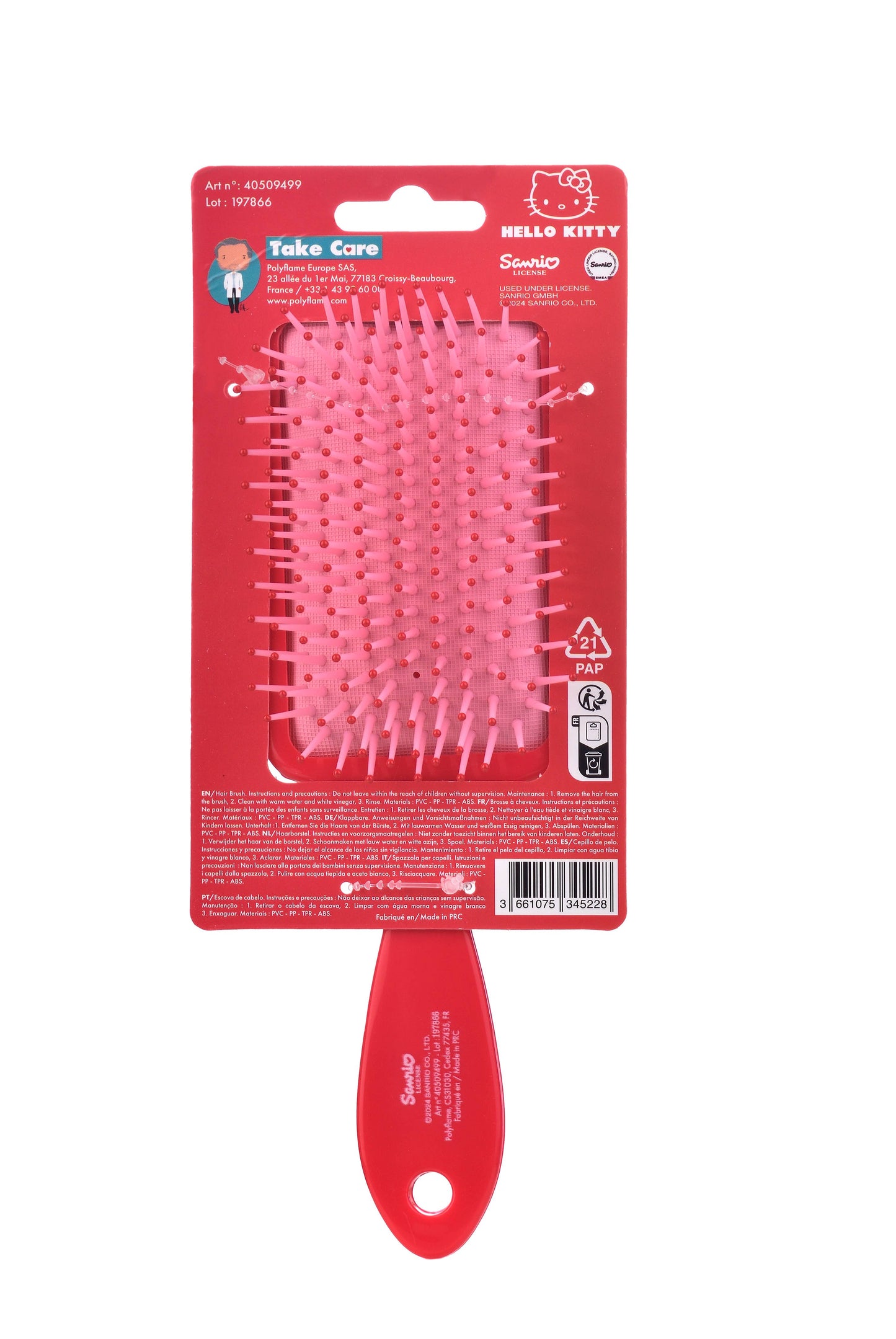 Hello Kitty Röd Hårborste