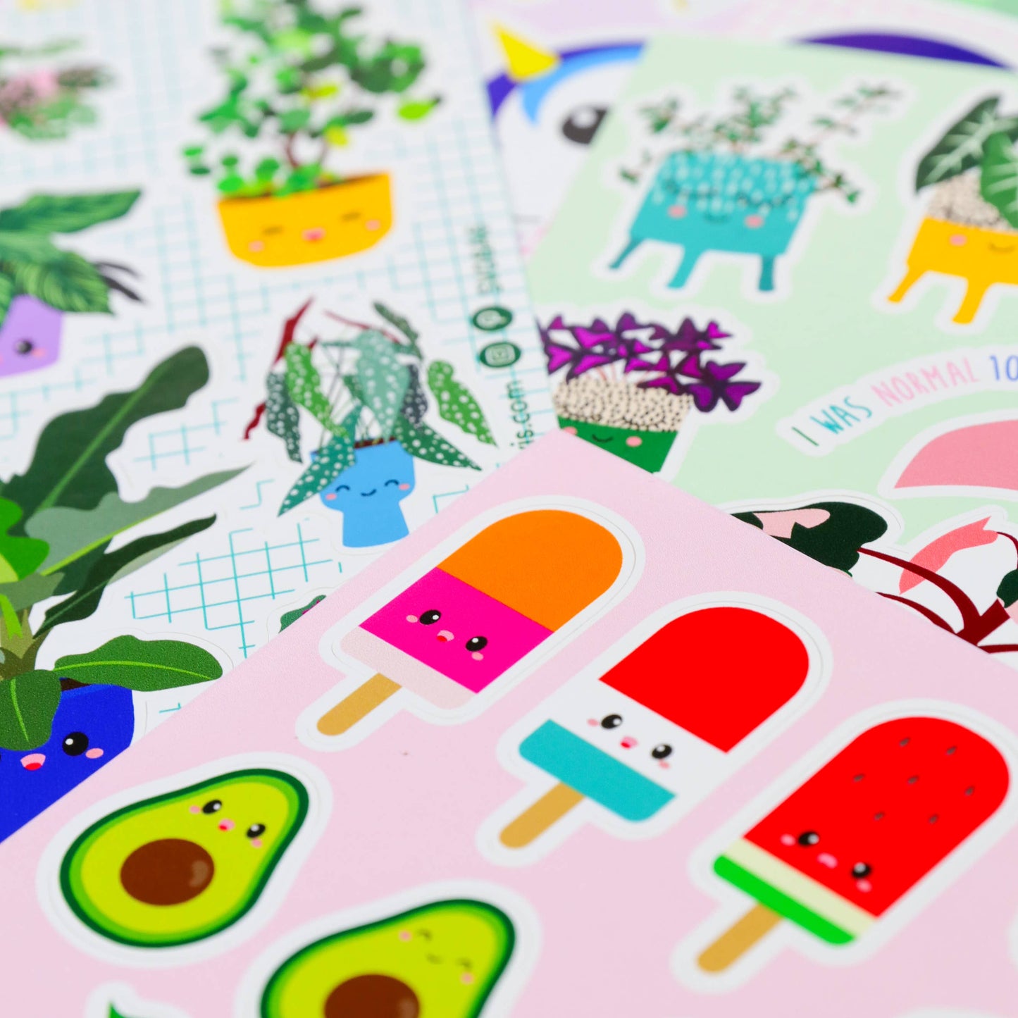 Klistermärken Sushi & Snabbmat – Sött vinylark för dator & vattenflaska