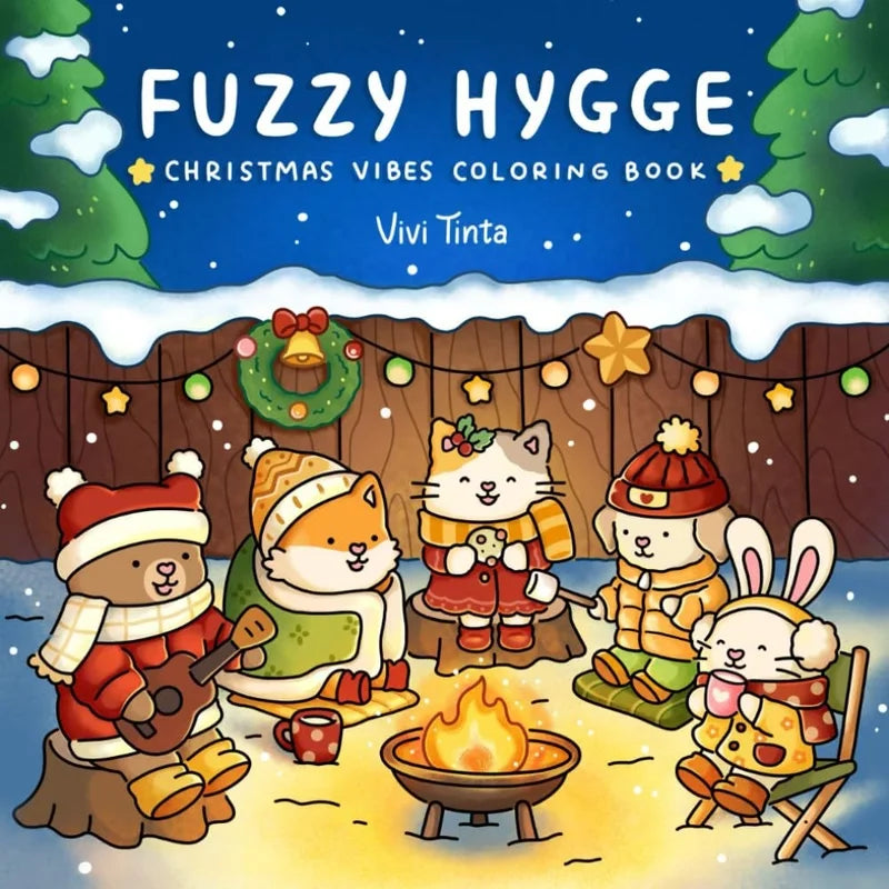 Målarbok för vuxna - Fuzzy Hygge | Avkopplande och kreativ färgläggning