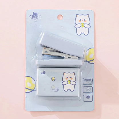 Kawaii Mini Häftapparat - Söt och Praktisk Stationery för Skola & Kontor