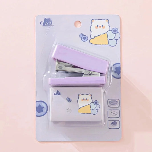 Kawaii Mini Häftapparat - Söt och Praktisk Stationery för Skola & Kontor