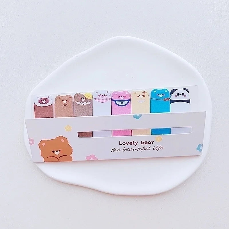 Söta djur mini-postit - Kawaii anteckningar och gullig stationär