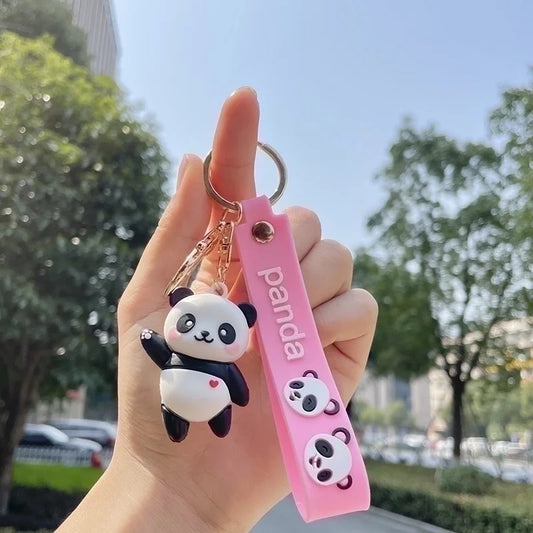Söt Panda Nyckelring - Kawaii Accessoar för Väskor & Nycklar