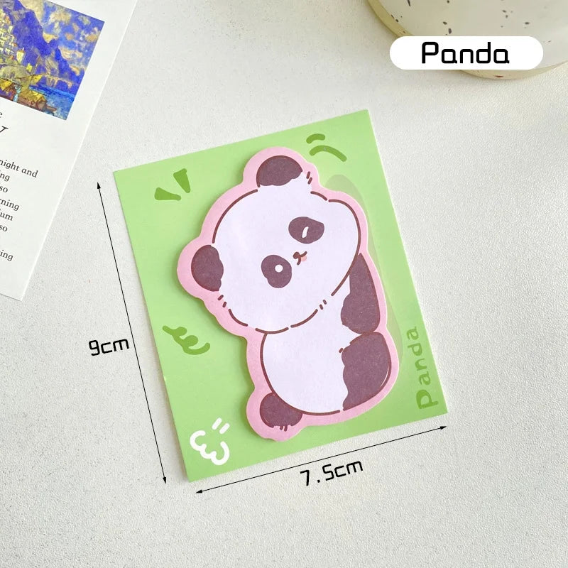 Söta Panda Post-it Lappar - Kawaii Anteckningar för Skola, Hem & Kontor