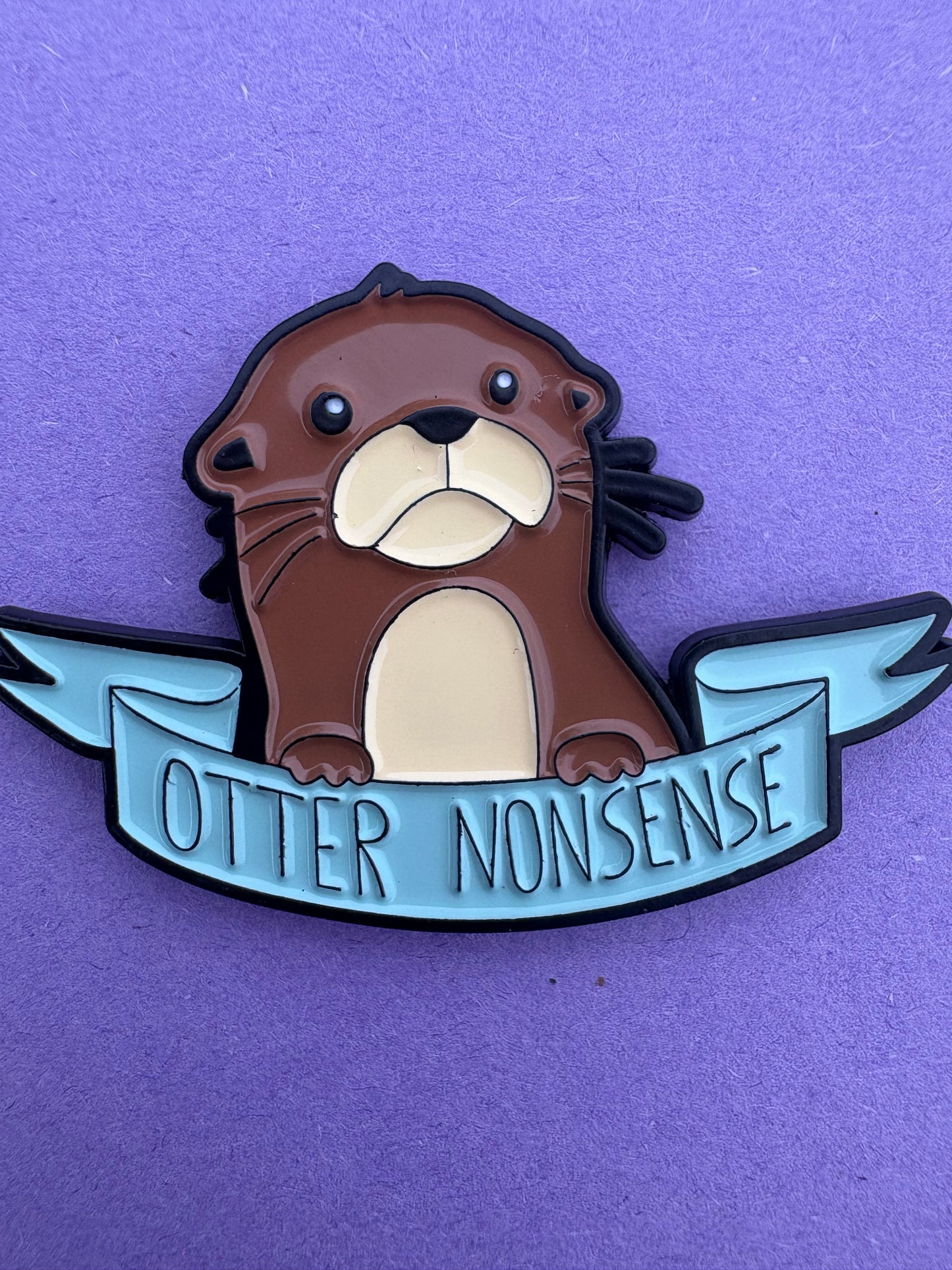 Kawaii Pin - Otter Nonsense Söt Djurdesign för Jacka & Väska