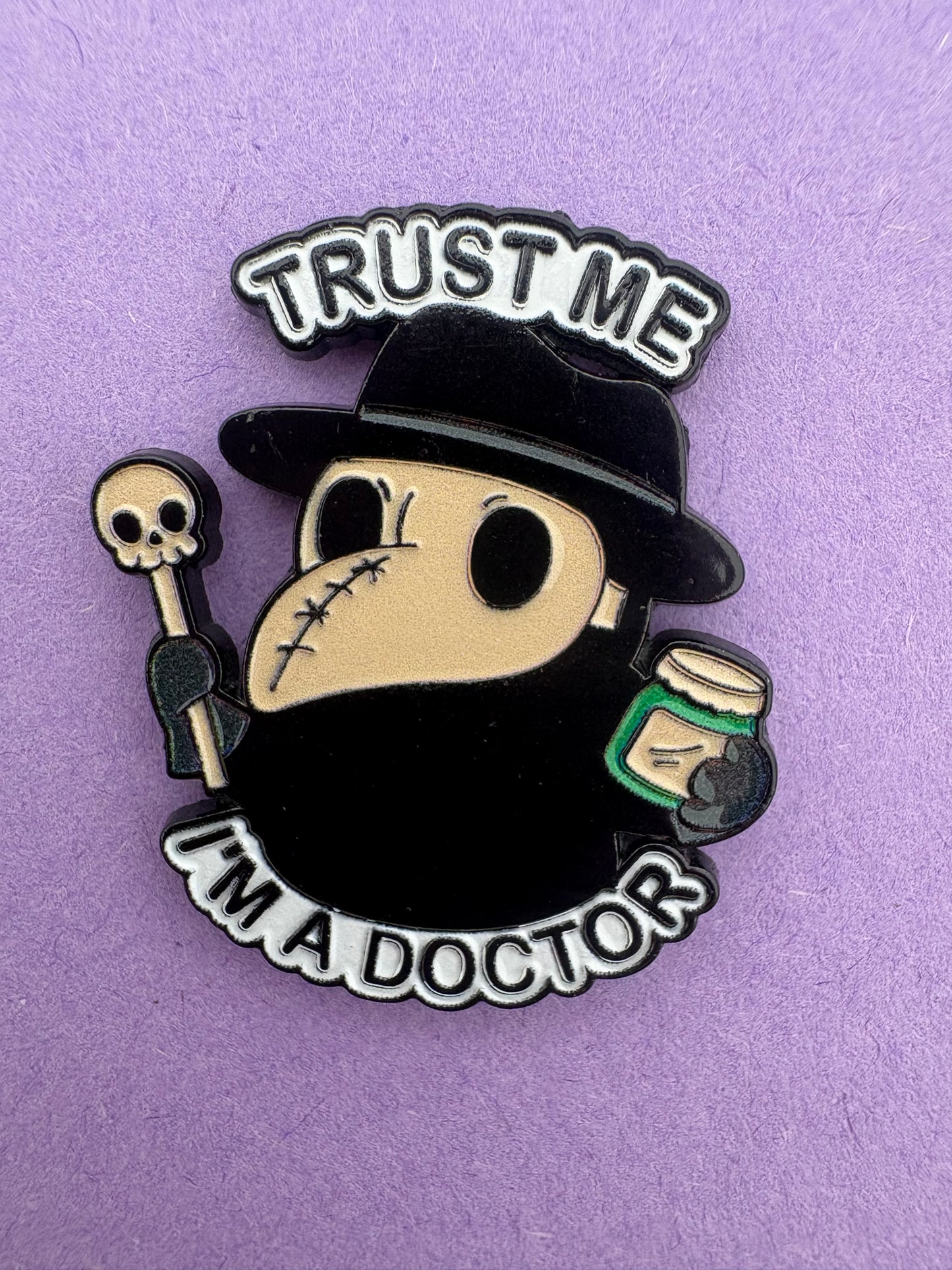 Kawaii Pin - Trust me, I'm a doctor - Rolig Accessoar för Jackor & Väskor
