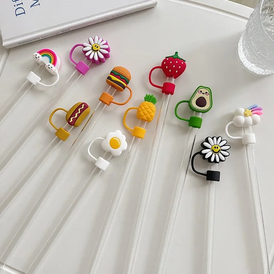 Söta dekorationslock för sugrör