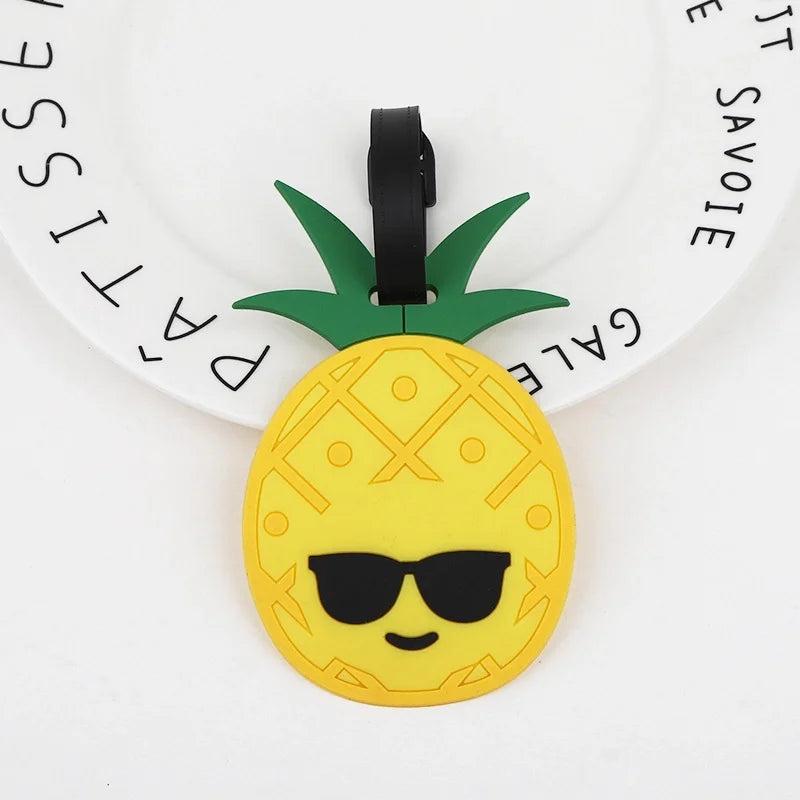 Söt Ananas Väsktagg - Kawaii Accessoar för Resor & Väskor