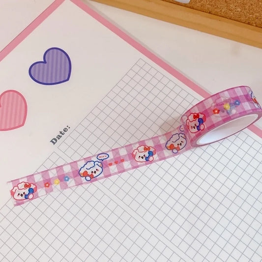 Söt Washi Tejp med Hundmotiv - Kawaii Pyssel & Dekoration för DIY-projekt